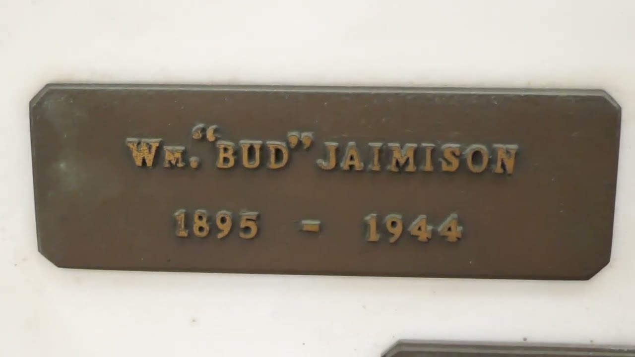 Actor Bud Jamison Grave Inglewood Cemetery Los Angeles California USA June 29, 2022 Charlie Chaplin