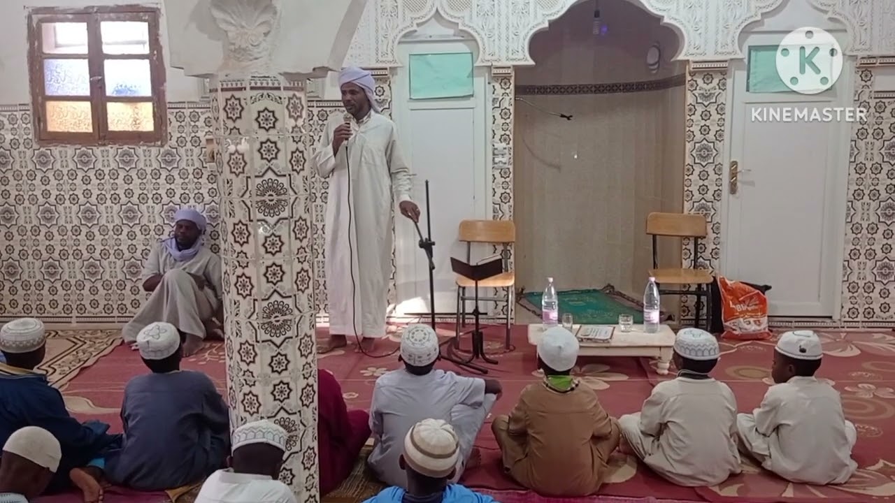 استضافة  الشيخ  عبد الرحيم  معطا الله بالمدرسة القرانية التابعة لمسجد صلاح الدين اولاد سعيد تميمون