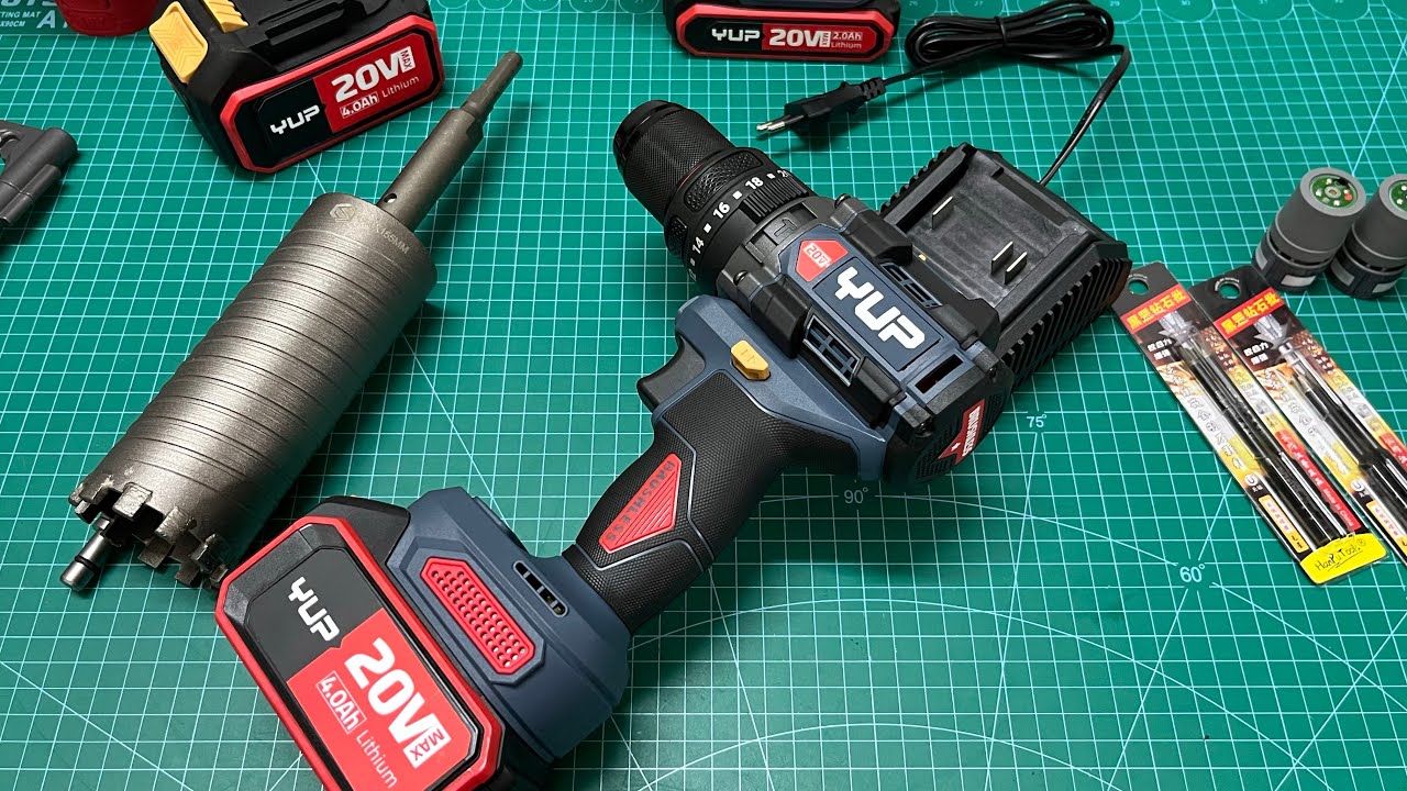 Review Máy Khoan Pin Yupai Lực 160Nm | Khoan Rút Lõi Ngon Nhất Phân Khúc Dưới 2tr ?
