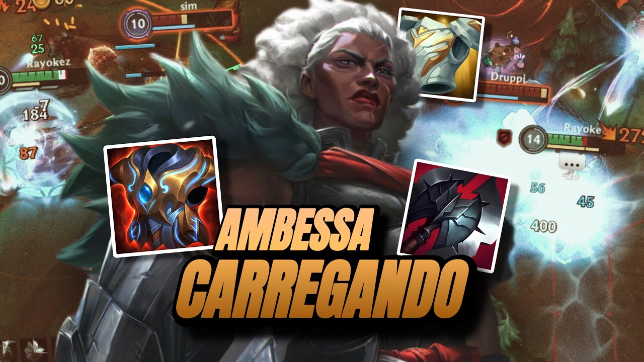 AMBESSA É UM BONECÃO NO WILD RIFT!!! MUITO FORTE!!!