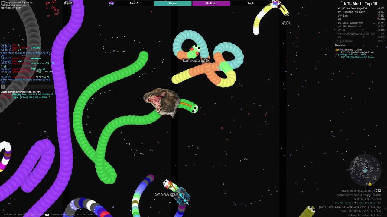 Zeno Slither Live!