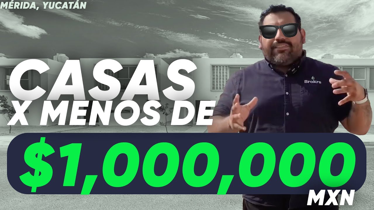 😱 CASAS en MÉRIDA x MENOS de $1,000,000 MXN en 2024