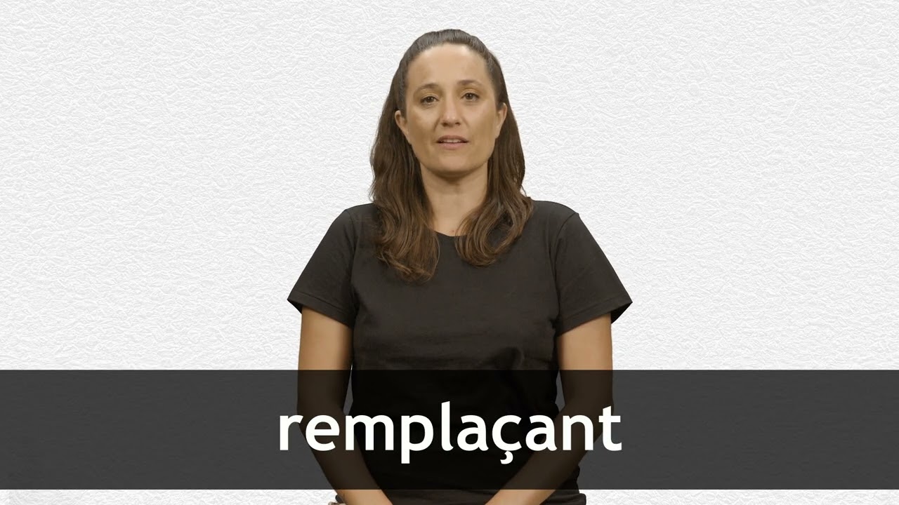 How to pronounce REMPLAÇANT in French