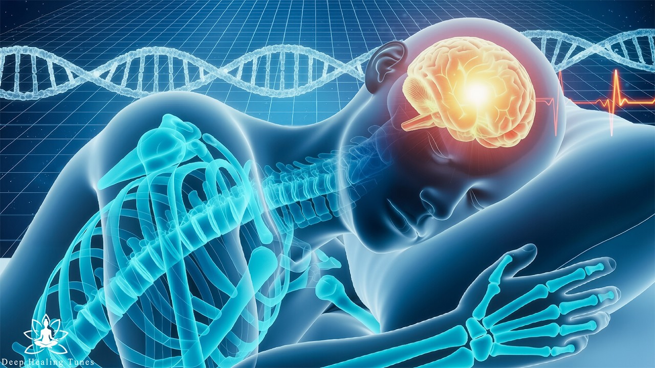 Глубочайший целебный сон с частотой 432 Гц + 528 Гц + 741 Гц – детоксикация, восстановление ДНК и вн