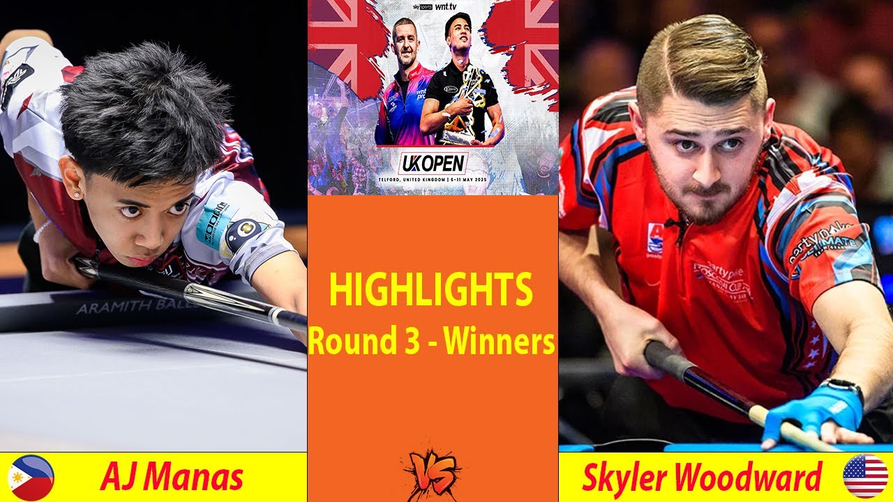 HIGHLIGHTS | Skyler Woodward vs AJ Manas | 2025 UK OPEN POOL CHAMPIONSHIP