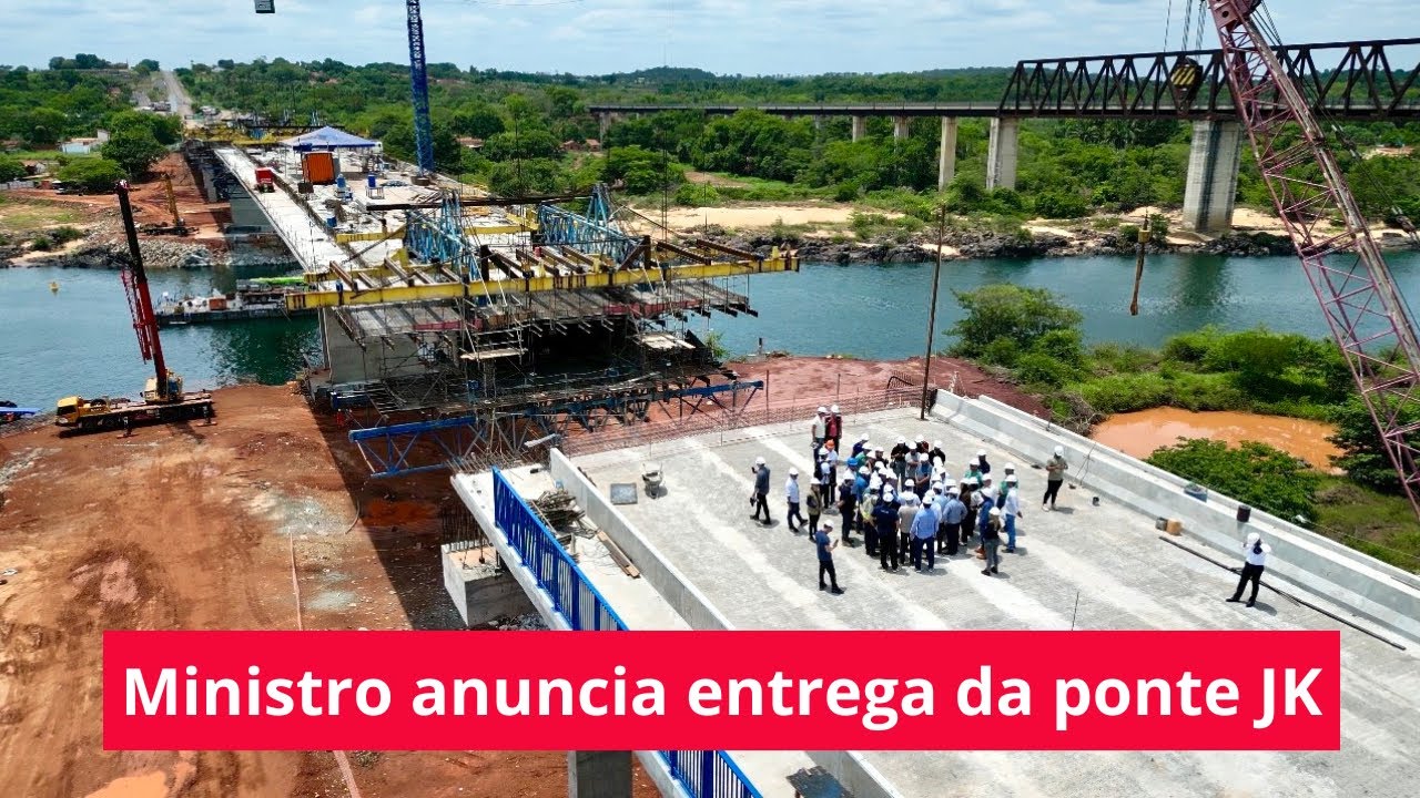 A PONTE JK SERÁ CONCLUÍDA ATÉ DIA 20 DE DEZEMBRO 