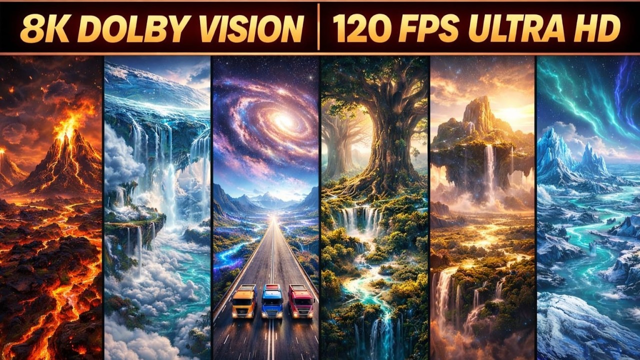 World Most Beautifull Imagination Tour 8k | Dolby Vision | ultra-HD | 120 fps