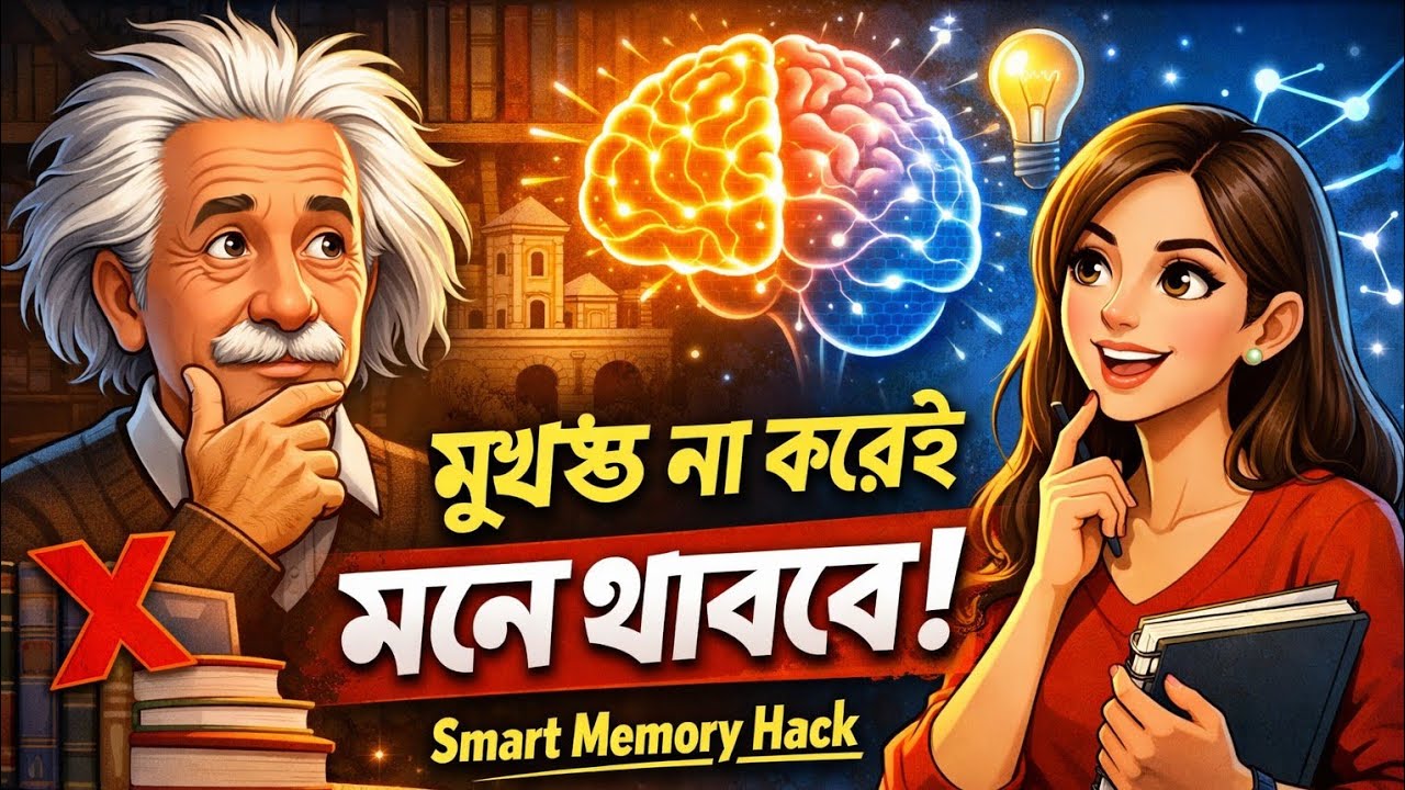 মুখস্থ নয়,স্মার্ট মেমোরি টেকনিক!বৈজ্ঞানিকভাবে স্মৃতিশক্তি বাড়ানোর  কৌশল|Moonwalking With Einstein