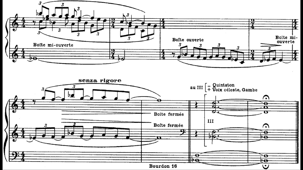 Charles Tournemire - L'Orgue Mystique - Part 10 (Score Video)