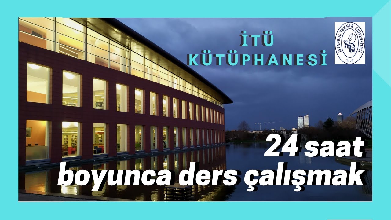 İTÜ'de 24 saat boyunca ders çalışmak / İTÜ Mustafa İnan Kütüphanesi  itü vlog