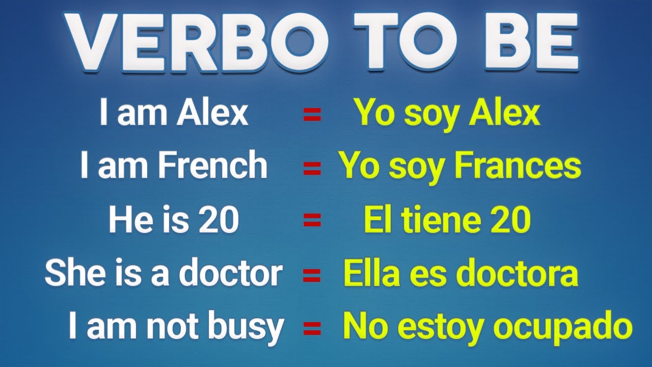 50 ORACIONES con el VERBO TO BE  en INGLÉS 📚✅ (lento y fácil)