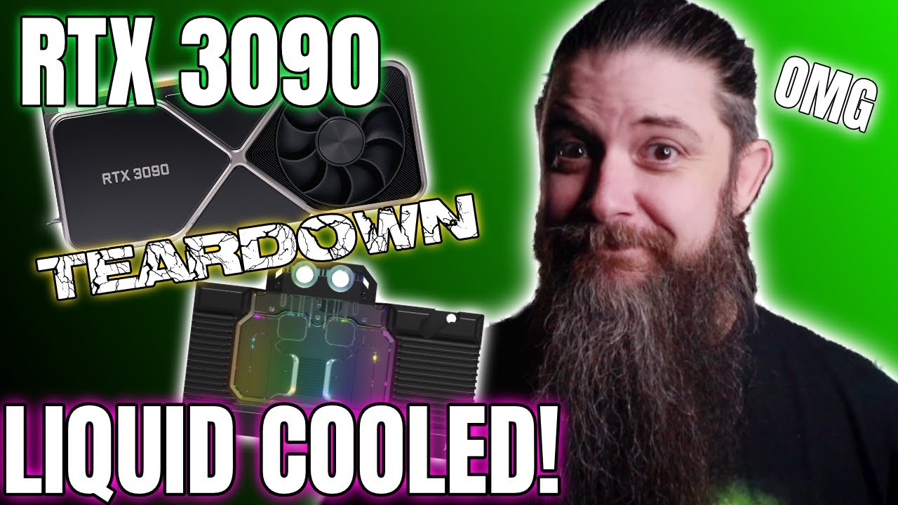 NVIDIA RTX 3090 TEARDOWN Guide + Corsair Water Block INSTALL
