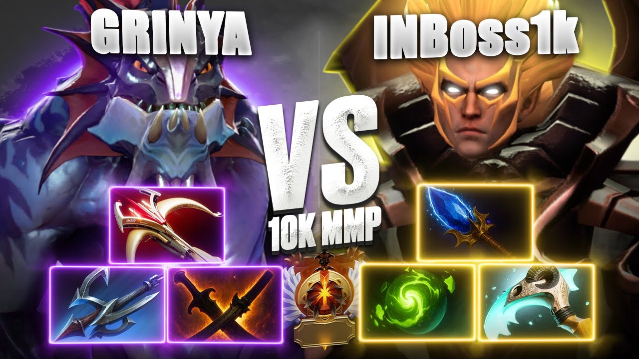 🔥 1NBoss1k Против GRINYA | 10K MMR 🔥