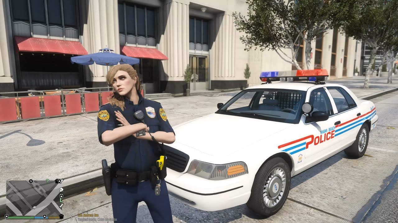 Gta 5 Lspdfr Playing As North Miami Beach PD Female Officer - CVPI Patrol #gta #lspdfr