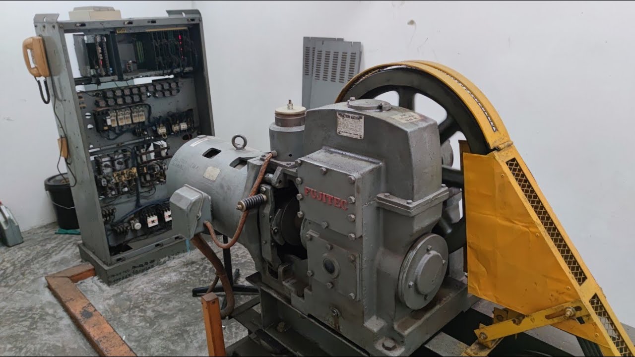 1988 Fujitec Lift Motor Room.
