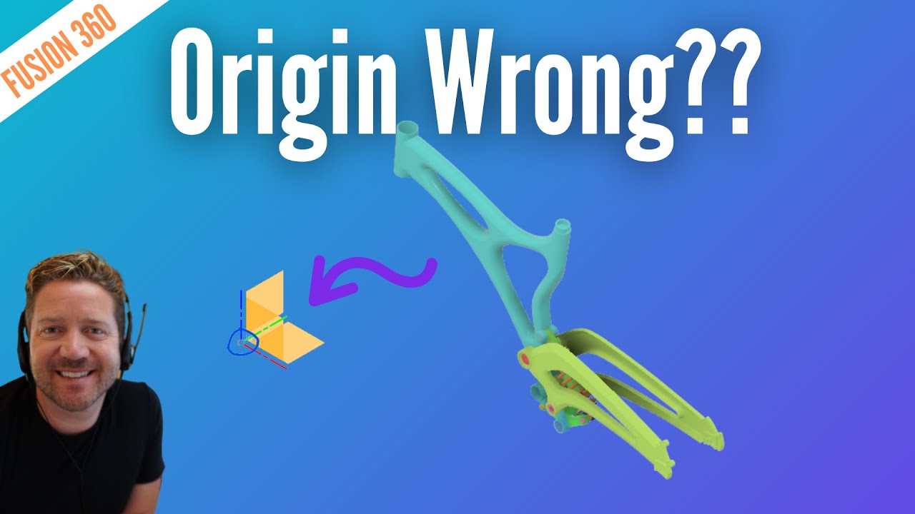 Fusion 360 Origin Change (выравнивание детали по нужному месту)