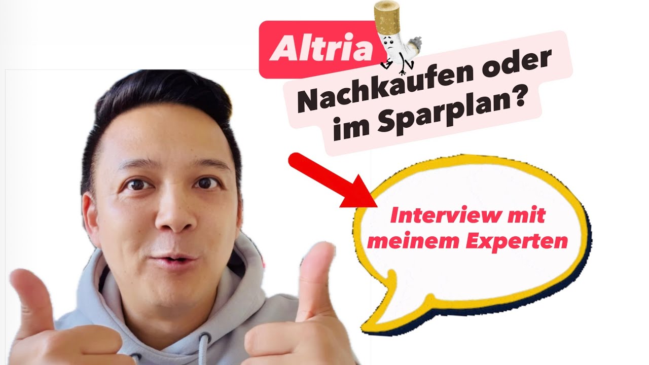 Altria Aktie nachkaufen oder Sparplan starten? 💥 Experteninterview & Analyse