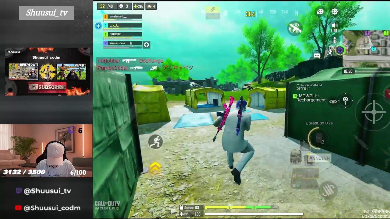Pro Gameplay call of duty mobile !  !Youtube !Discord #callofdutymobile