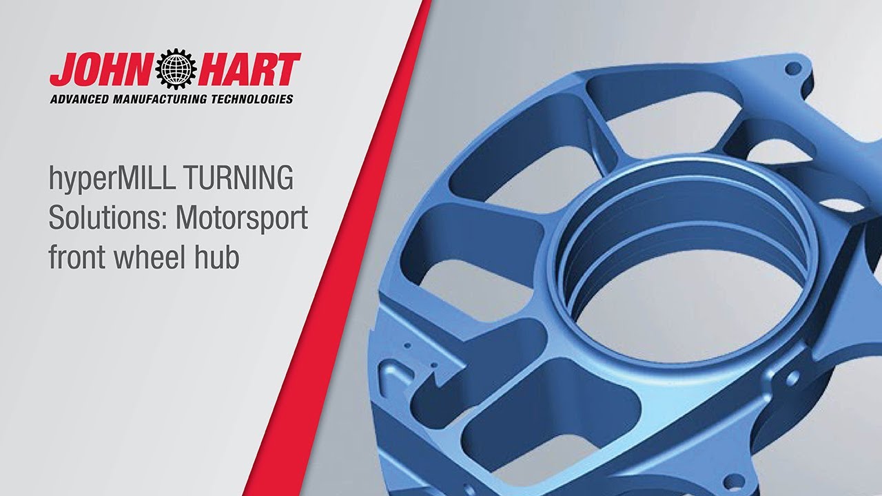 hyperMILL TURNING Solutions:  Motorsport front wheel hub
