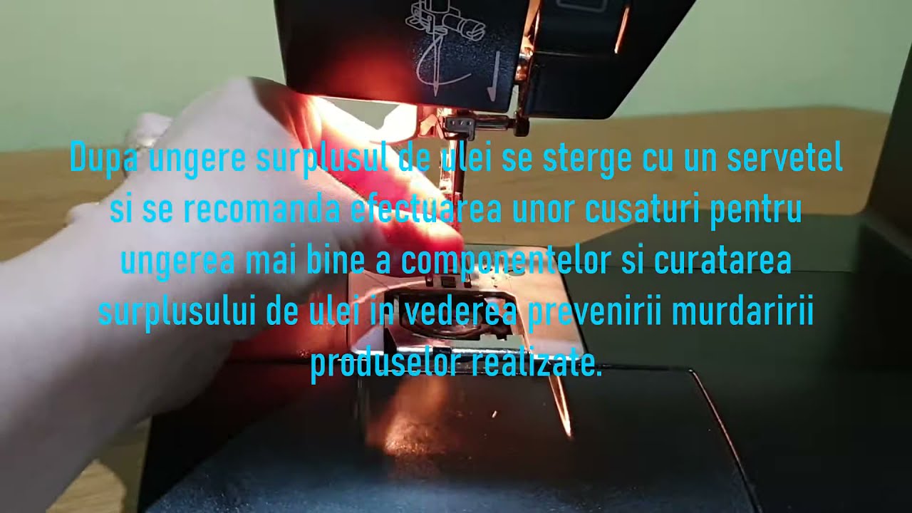 Cum  cureti masina de cusut Toyota, pentru o buna intretinere.
