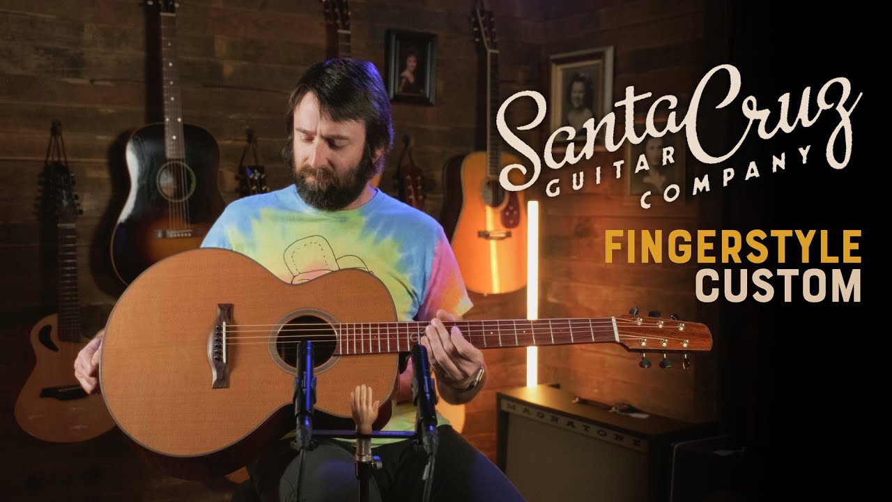 Santa Cruz Fingerstyle Custom with Western Red Cedar & Ancient Kauri Demo