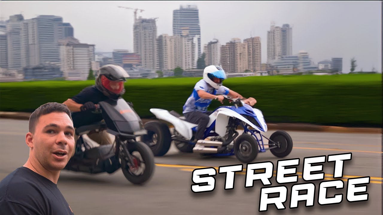 Super Fast Electric Scooter Vs Drag Raptor 700