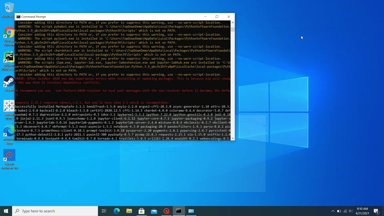 Python + JupyterLab Installation & Path Set Guide (Windows)