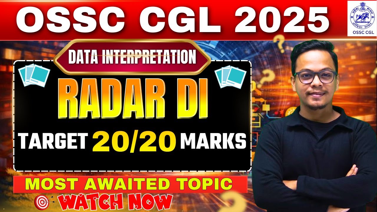 “Radar Data Interpretation for OSSC CGL 2025/26 | Most Important Concepts Every Aspirant Must Know!”