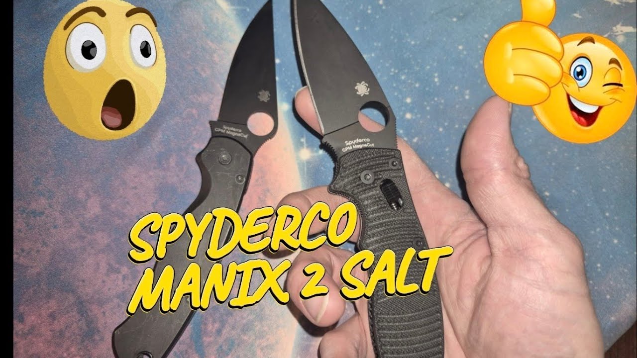 Unboxing Spyderco Manix 2 Salt, CPM Magnacut, G10 on skeletonized liners, Ceramic Bearing #edcknife 