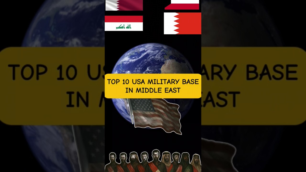 Top 10 USA military base in Middle east #iran #israel #b2bomber #usa #neuclearphysics #defencedeal