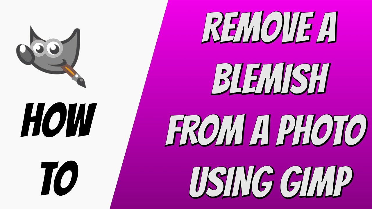 Removing a Blemish From a Photo Using GIMP