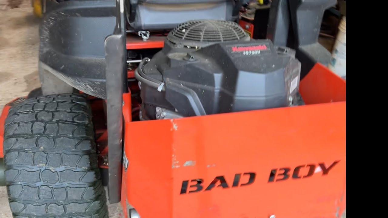 Ремонт стояночного тормоза газонокосилки Badboy