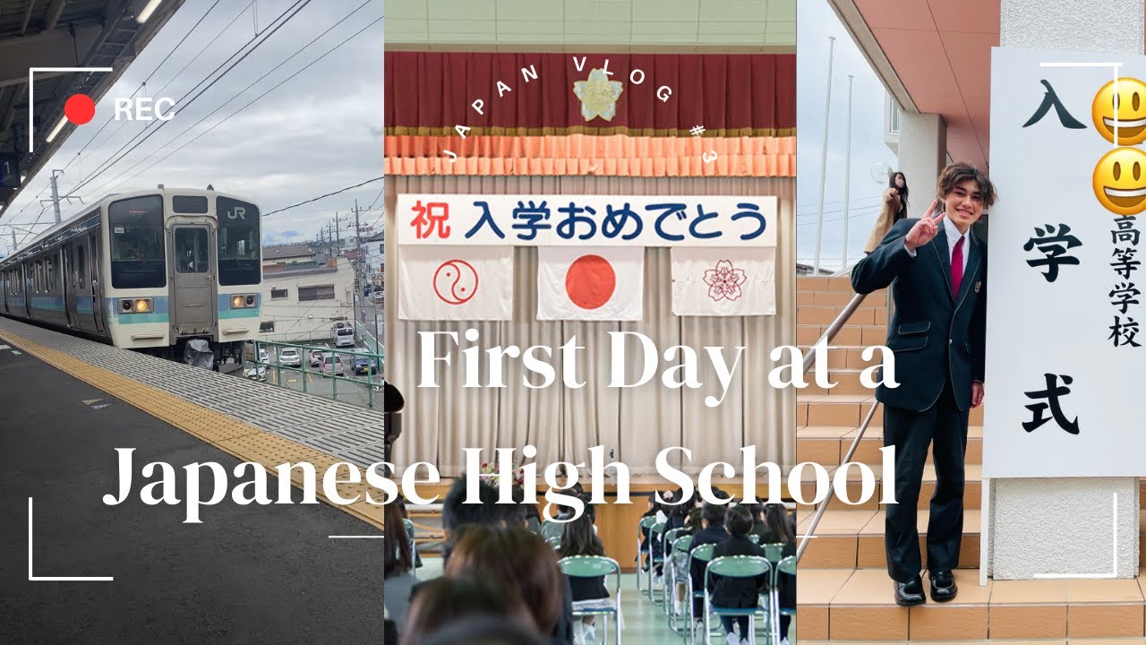 First Day at a Japanese High School!!!!! Vlog #3 🇯🇵