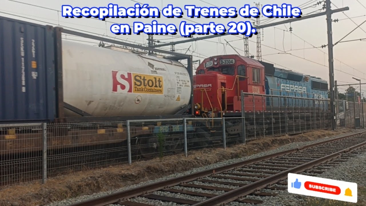 Recopilación de Trenes de Chile en la estación Paine (parte 20).
