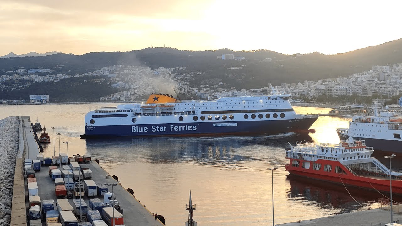 Blue Star 1: Παρθενική άφιξη στο λιμάνι της Καβάλας!