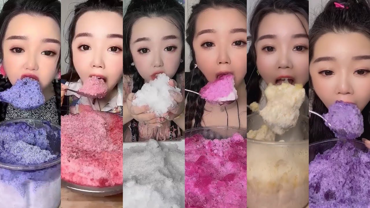 ASMR her powdery ice eating only bites part 3