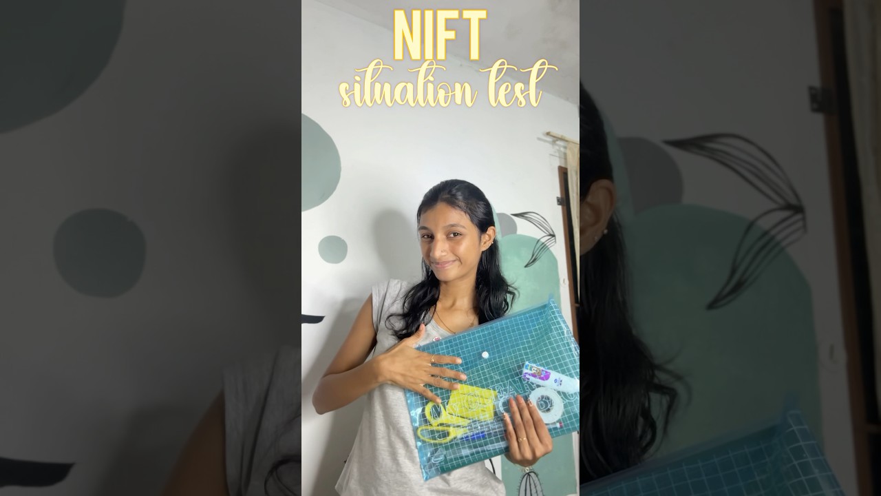 PART:1 NIFT situation test packing ✨/#nifty #niftsituationtest #minivlog #shorts