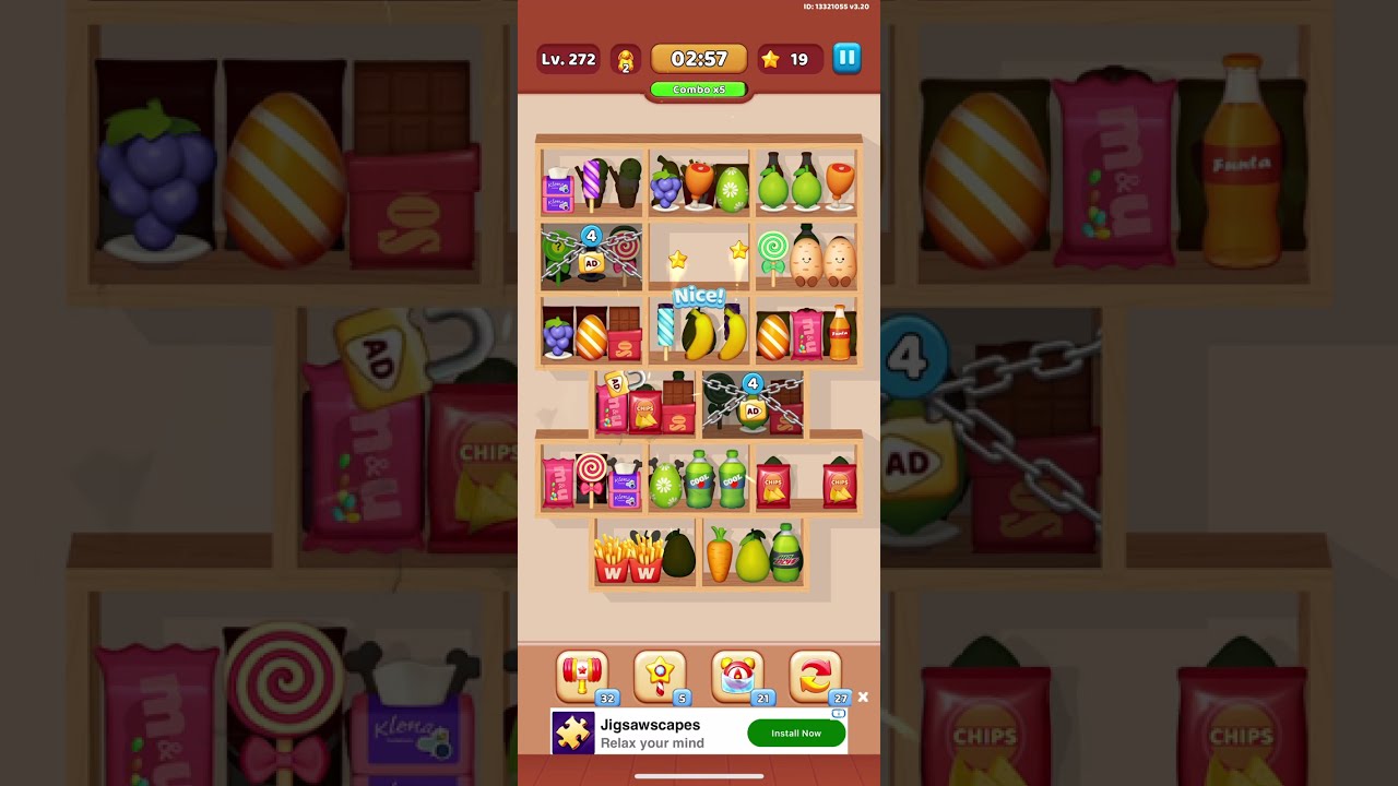 Goods Sorting Match 3 | Level 272 | NO BOOSTERS #mobilegame #gaming #gameplay
