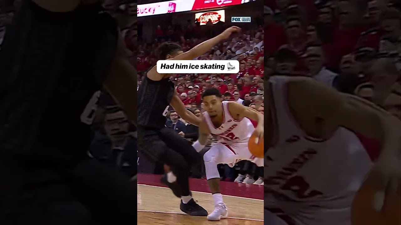 Nick Boyd put Jordan Scott on SKATES ⛸️ #nickboyd #cbb #wisconsin #msu