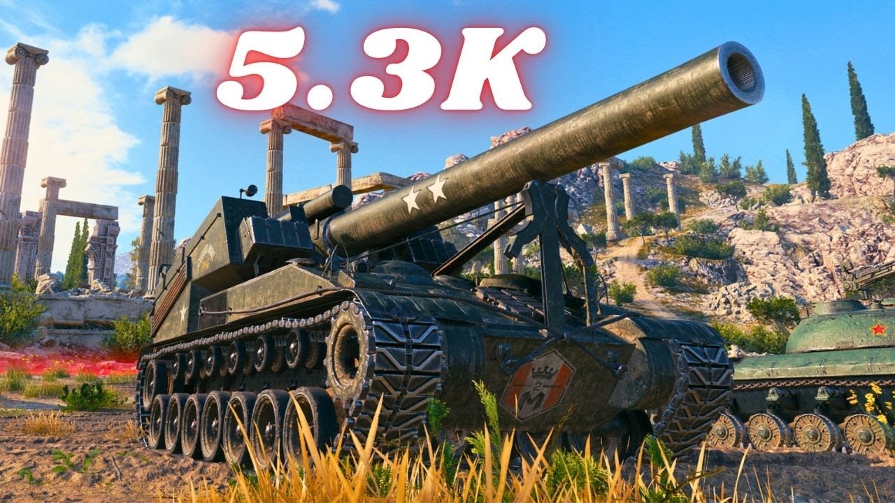 T92 HMC  5.3K Damage & T92 HMC 5.2K dmg Arty  World of Tanks