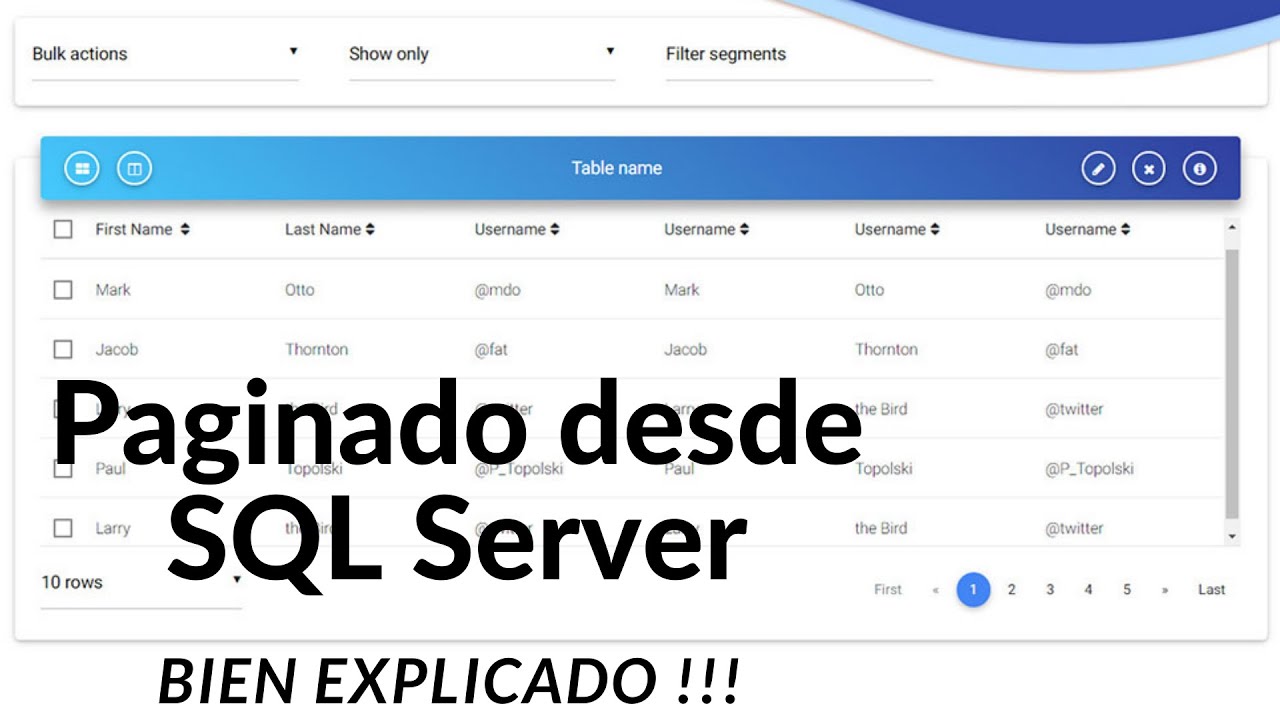 Como hacer paginación en SQL Server EXPLICADO | OFFSET & FETCH NEXT