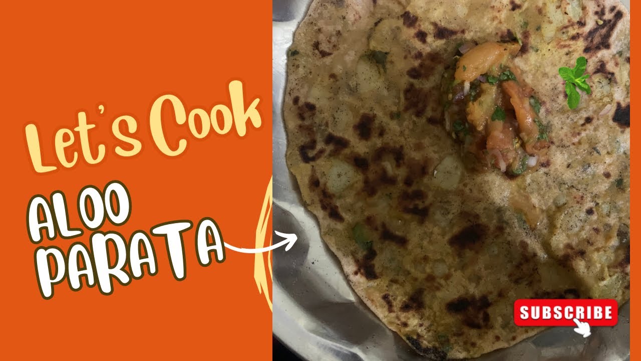Aloo parata and tomato chutney