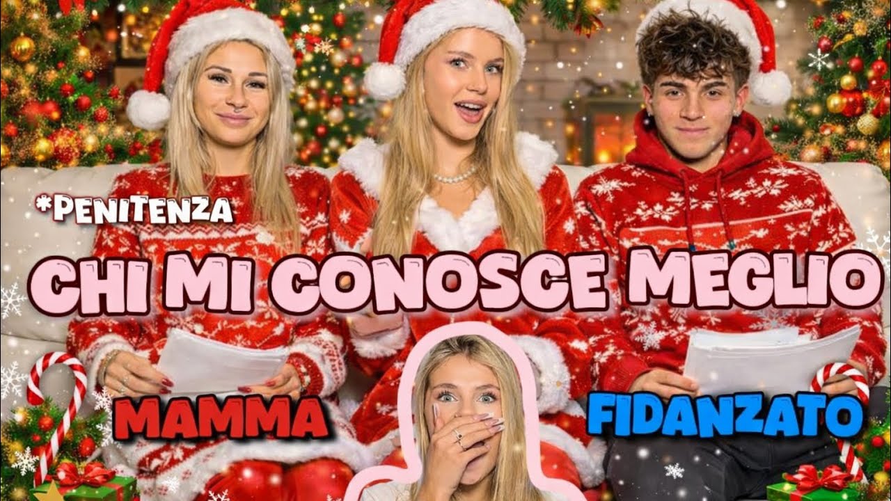 chi mi conosce meglio tra mamma vs fidanzato•penitenza•christmas edition🎄