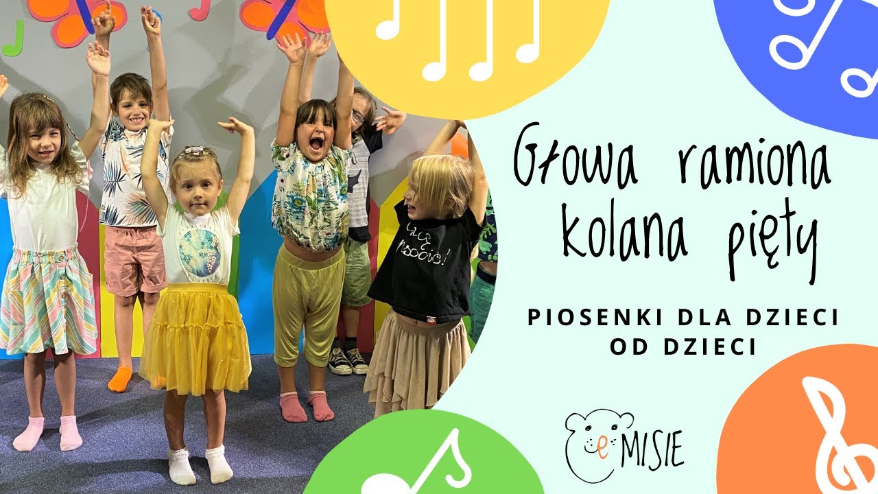 GŁOWA RAMIONA KOLANA PIĘTY - piosenki dla dzieci - eMISIE