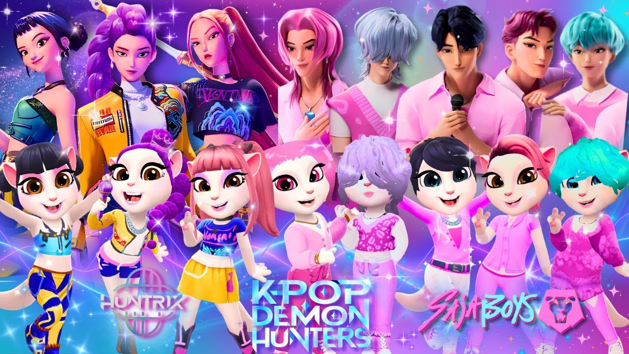 😈🎵 KPOP DEMON HUNTERS ➕️ ANGELA 2 | Huntrix & Saja Boys | Cosplay Makeover