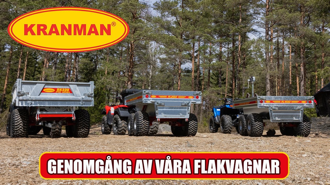 Kranmans flakvagnssortiment – komplett genomgång