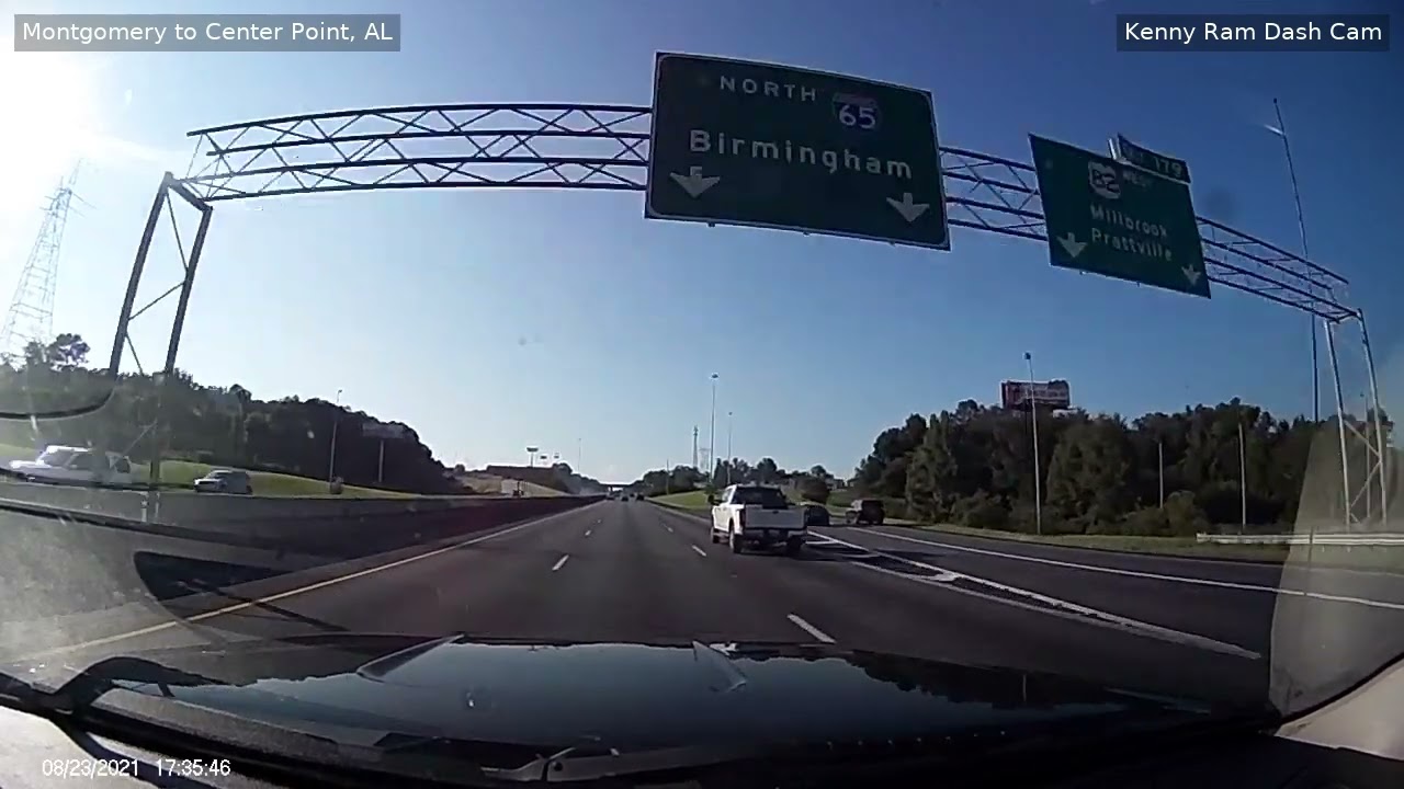 Montgomery to Center Point, AL; August 2021
