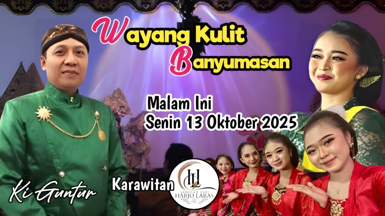 LIVE WAYANG KULIT DALANG Ki Dalang Guntur Riyanto Malam ini Rabu 15 Okt 2025