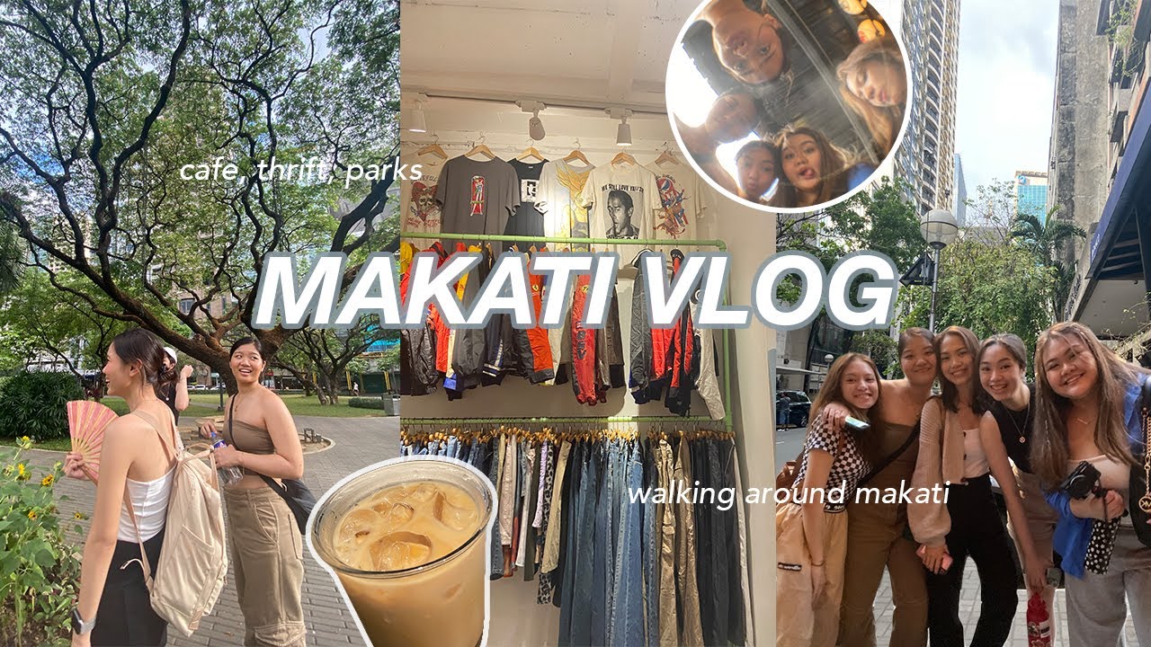 WALKING AROUND MAKATI | lunch, cafe, parks, thrift, it’s vintage, vlog mnl