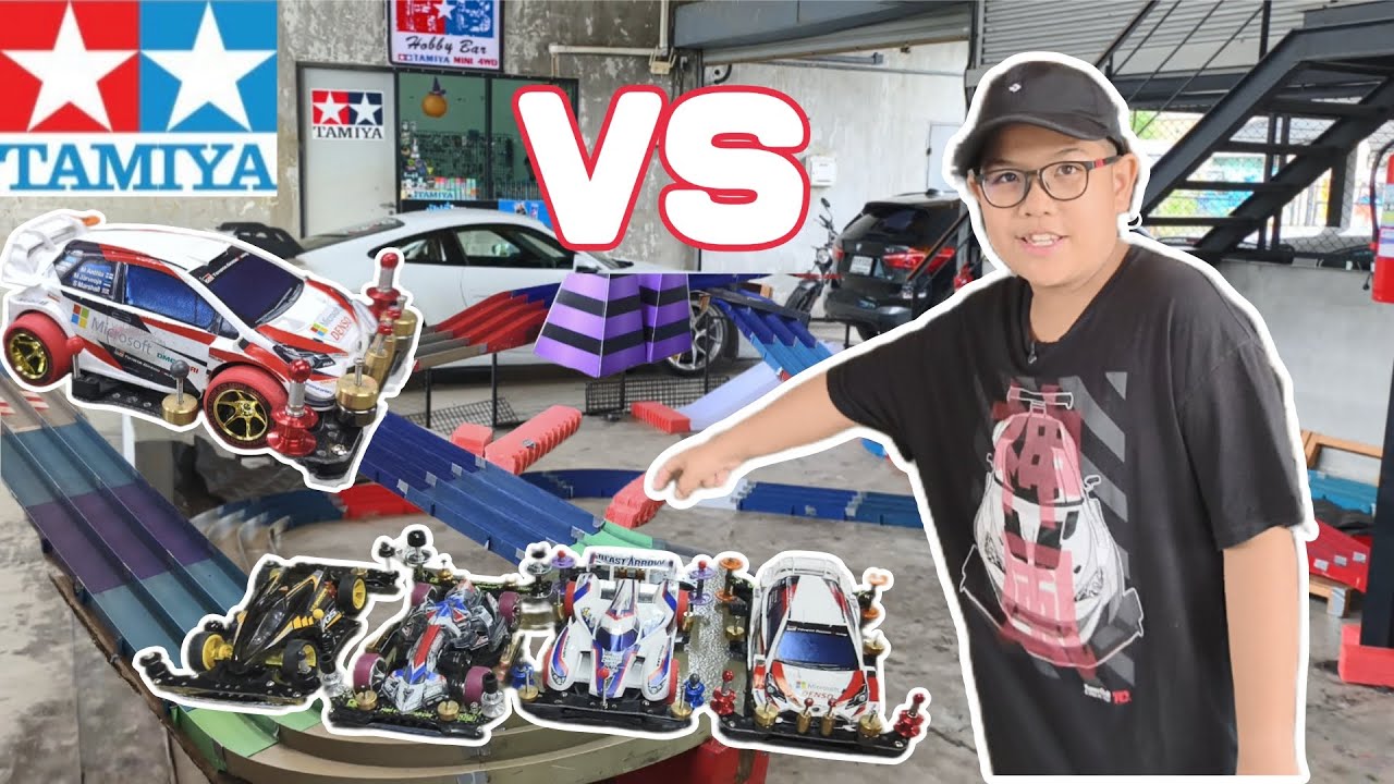 แข่งรถ Tamiya Mini4wd @Hobby Bar Tamiya mini 4WD #tamiya #thunderofficial #แข่งรถ #toys #toycar